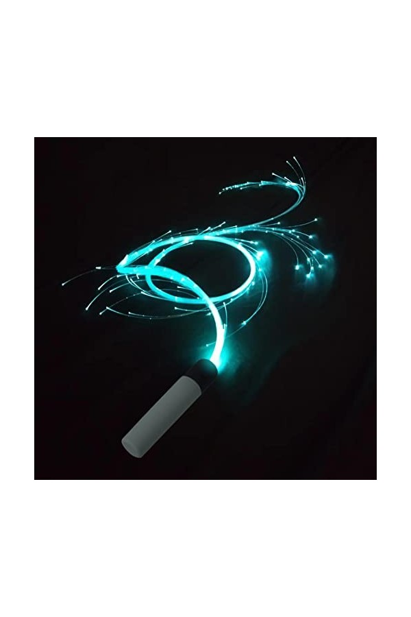 MKYOKO Fouets LED, Fête Bar Club Nocturne Lumière Colorée avec Lunettes 3D, Lumière Corde Flash LED Optique Résistant aux Int