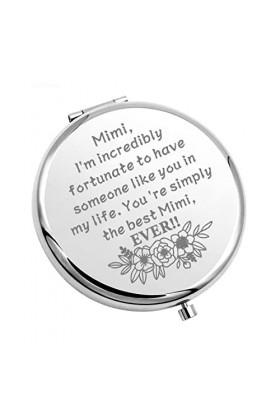 Miroir de maquillage compact Mimi - Cadeau pour la fête des mères - Cadeau de la part dune petite-fille - Cadeau apprécié po