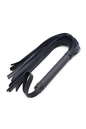 chenyesun Fouet de Cheval, Cravache déquitation en Cuir PU Frangé, Flogger Fessée Massage Chatouiller Flirter Fouet en Cuir 