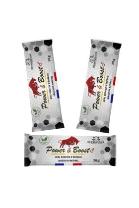 Power & Boost | Miel Aphrodisiaque Pour Homme | Stimulant Naturel | Endurance | Tribulus | Guarana | Ginseng | Gingembre | Pe