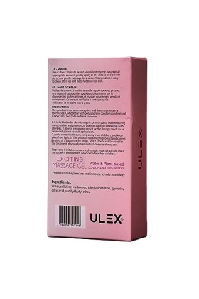 Ulex - Lot de 3 gels lubrifiants Intimes à base deau, Desirex, Icexcite, Sexhotix