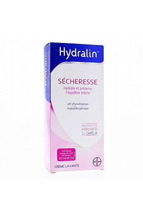 Hydralin Secheresse - Protège des sensations de sécheresse au quotidiens jour - Lot de 1 x 200ml + Lubrifiant