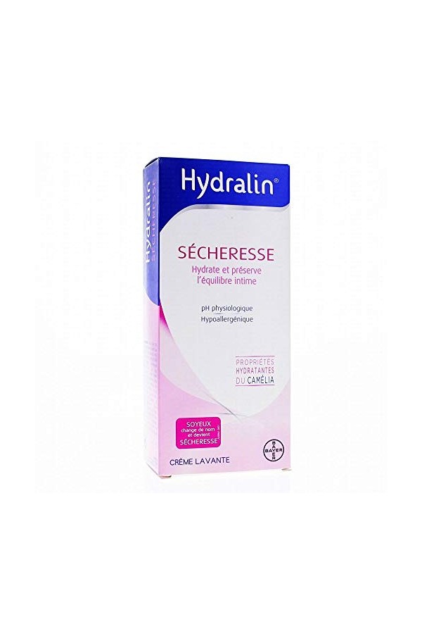 Hydralin Secheresse - Protège des sensations de sécheresse au quotidiens jour - Lot de 1 x 200ml + Lubrifiant
