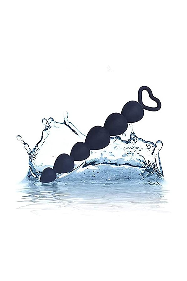 Chaîne Anale en Silicone Noir C0 Gode homme pour gay Ãnâl Plùg Bǚtt Ànâl