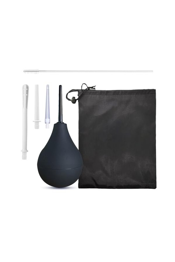 EUPSIIU 6 Pièces Poire de Lavement Intime Femme Homme Nettoyage Kit 160ml Silicone Enema Bulb Homme Nettoyage Kit De Douche a