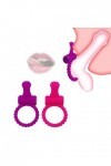 Anneau vibrant pour le plaisir des hommes （2pcs）