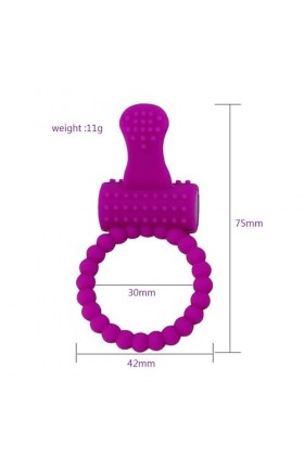 Anneau vibrant pour le plaisir des hommes （2pcs）