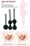 Coffret 3Boules de Geisha pour laRééducation du Périnée -F006 Noir 