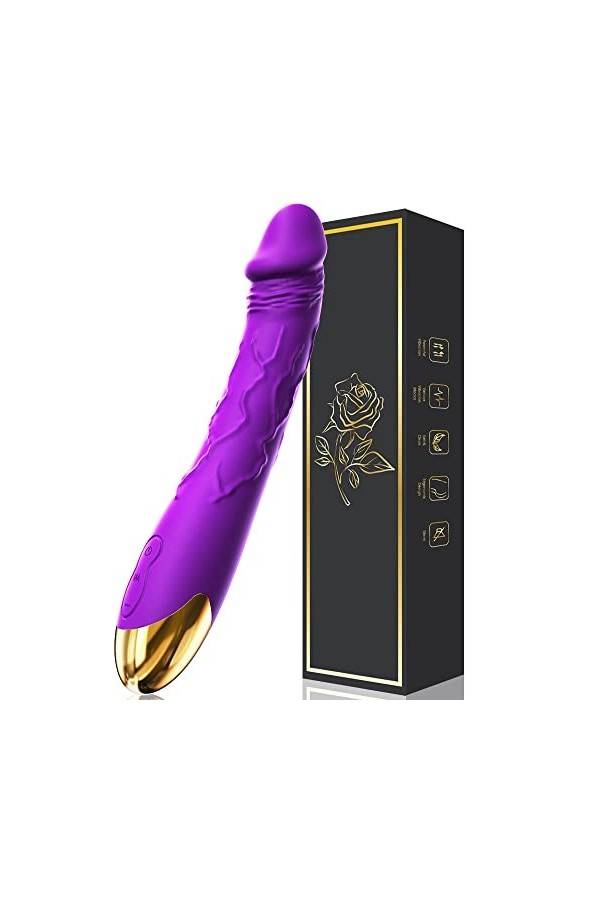 MRZH Gôdë Šèẋ Tôýs Fêmme Vîbro-mâsseúr Clitøridîen, Šèẋ Tóyș Fêmme Rëalîste Vibrømásseúrs Hommé 10 Modes Sèxtôy Sèxtôyse pou