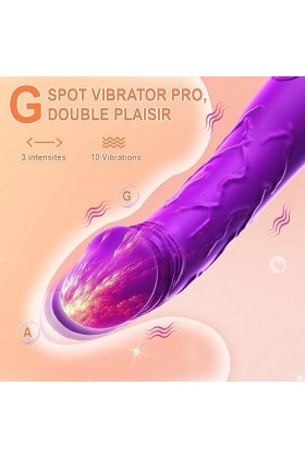 MRZH Gôdë Šèẋ Tôýs Fêmme Vîbro-mâsseúr Clitøridîen, Šèẋ Tóyș Fêmme Rëalîste Vibrømásseúrs Hommé 10 Modes Sèxtôy Sèxtôyse pou