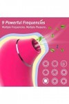 Vibromasseur clitoridien suceur point G silencieux, puissant aspiration vibrant femme succion langue, vibration de vitesses, 