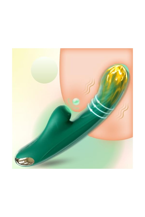 Vibromasseurs Feminin Clitoridien Suceur Puissant, Vibromasseurs Feminin va et vient à Distance Telecommande pour Homme Gode