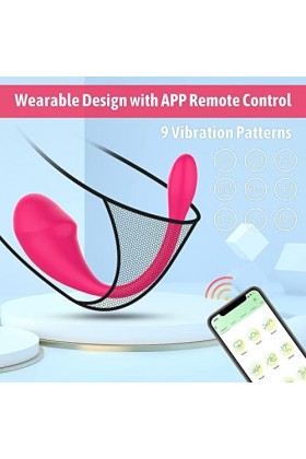 V???O???????? Fḝmiṅin avec Àpp a Distance, Masseur Télécommande sans Fil application Wearable Massage électrique V?br?n? en S