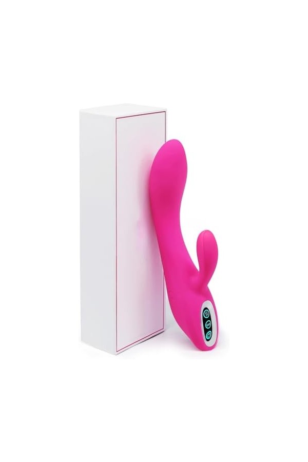 Vibrateurs pour Votre Clitoris et Point G avec Fonction de Poussée - avec 7 Modes de Vibration Puissants，Vibromasseur Puissan