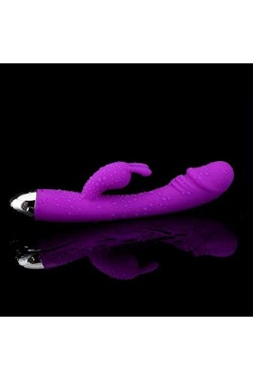 Vibrateur Sexuel Rabbit Vibromasseurs Feminin Silencieux H02 Stimulateur Point g et Sein Puissant Silencieux sextoyse couple 