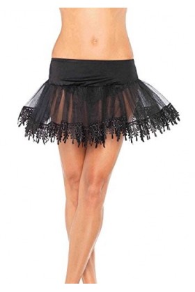 Leg Avenue Jupon Gonflant Volante Noir Taille Unique