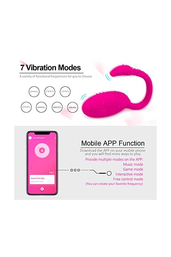 App oeuf vibrant femme sans fil ?è?f Vîbrant ?ans ?il pour ?è??e Silicone Vîbromàsséur Femme Mini Oeuf Vîbrant Stimülateur de