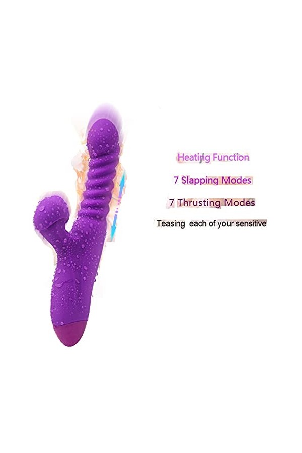 Point G Stimulateur Langue Vìbrante pour Femme Vìbr?-masseur clitoridien Suceur Stimulateur Point g et Sein Puissant Silencie