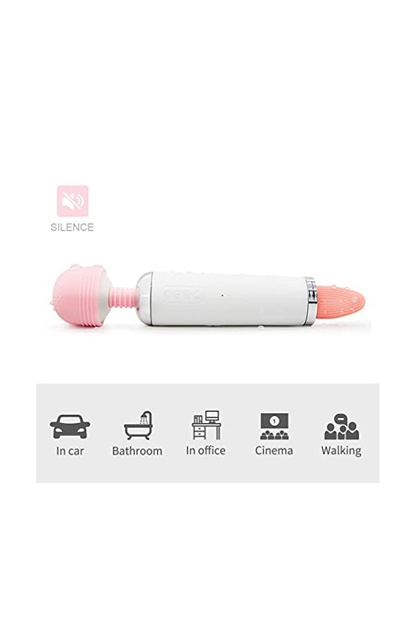 Vibrateur De Rouge à LèVres Masseur électrique portable féminin Vîbro-Mâsseur Clîtoridîen,avec 10 modes de vibrations magique