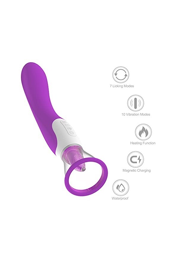 Stimulant Clitoridien Puissant Vibromasseür Femme Clitoridien Süceur Point G Sextoyse Plaisir Femme Vib-r-an-t Aspiration, Pu