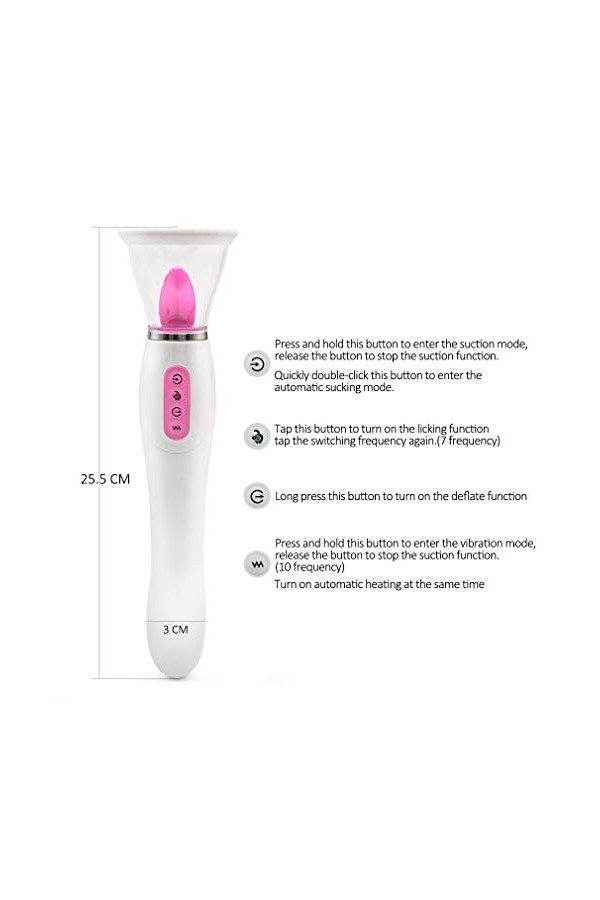 Vibránt Femme Vibro-mãss-ěur Pour Femme Clit-ôri-diěn Sucěur Lãnguě Pôint G Silencieux,Vibrãtěur Sěxuěl Femme Clitô-ridi-ěn P