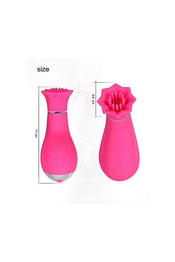 Stimulateur point G Masseur Langue Vìbrante pour Femme Vìbrọ-masseur clitoridien Suceur Stimulateur Point g et Sein PuissantK
