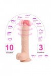 Ġơđé Réåḷịśťé pơụr Fémmé Vîbrant Clîtôrîdien,Masseur en silicone portable,Vibromasseur avec Modes de vibration et daspiratio