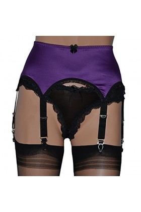 Swanky Pins Porte-jarretelles 6 bretelles Turquoise, bleu ou violet Tailles M, L, XL ou XXL, violet, L