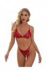 heekpek Lingerie Sexy Ensemble Femme Sexy Soutiens-Gorge Dentelle Sexy G-String Ensemble Soutien Gorge et String Dentelle Vêt