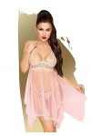 Penthouse, babydoll, nuisette, différentes tailles, lingerie, «&nbsp;Naughty doll&nbsp;», 2&nbsp;pièces, rose, Taille: S/M