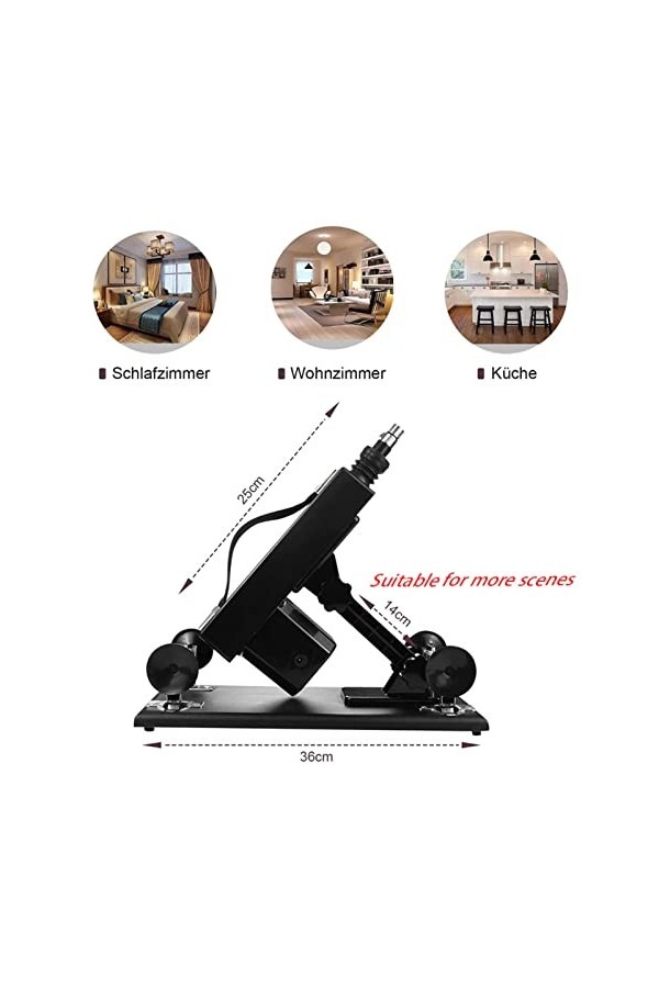 ZJZFL Puissance Forte à La Mode, Diverses Fréquences Matériau en Acier Inoxydable Noir