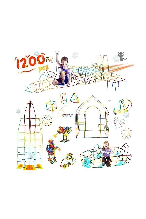 Ggiibro Nouveaux jouets de constructeur de paille