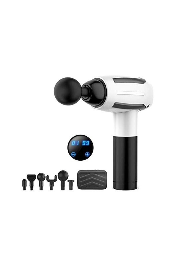 Pistolet Fascia Massage Haute Fréquence Fascia Deep Tissue Massager Muscle Release Neck Membrane Relaxer Avec 6 Vitesses Soul