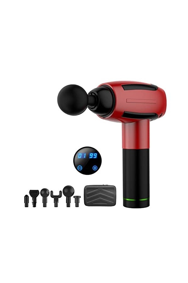 Pistolet Fascia Massage Haute Fréquence Fascia Deep Tissue Massager Muscle Release Neck Membrane Relaxer Avec 6 Vitesses Soul