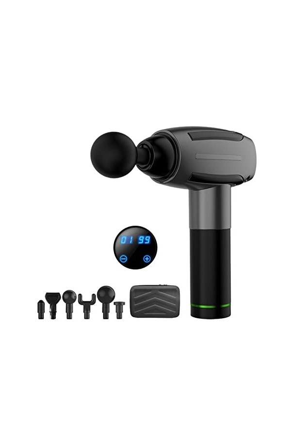 Pistolet Fascia Massage Haute Fréquence Fascia Deep Tissue Massager Muscle Release Neck Membrane Relaxer Avec 6 Vitesses Soul