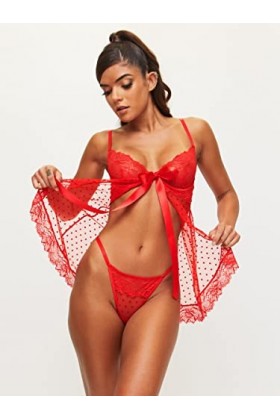 Ann Summers Bon Bon Bon Nuisette sexy Rouge, Rouge, S
