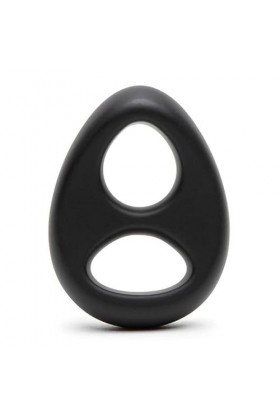 ?-Éx Tøy? ??d??iche-Double C*ôckrîng Anneau de verrouillage pour hommes en silicone extensible de qualité supérieure D388