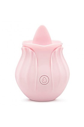 Rose Toy Linguà Vîbrante Succhia Clitòrīdè Vîbrante per Donna Capezzóli Vībràtôri Súćkīng Tòy Tòňgúe Lićkìng Víbrátór Stimòla