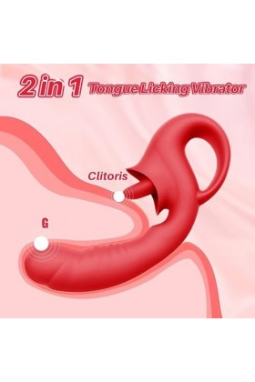 Gode ​​vibrateur lapin point G,Vîbro-mãss-ěur Pour Femme Clît-orî-diěn Sūcěūr Lãngúě Poîńt Ġ Silencieux,Vîbrãtěūr Sěxūěl Femm