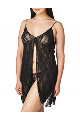 Leg Avenue - Babydoll - Négligé dentelle avec string