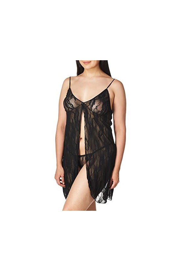 Leg Avenue - Babydoll - Négligé dentelle avec string