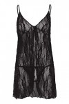 Leg Avenue - Babydoll - Négligé dentelle avec string