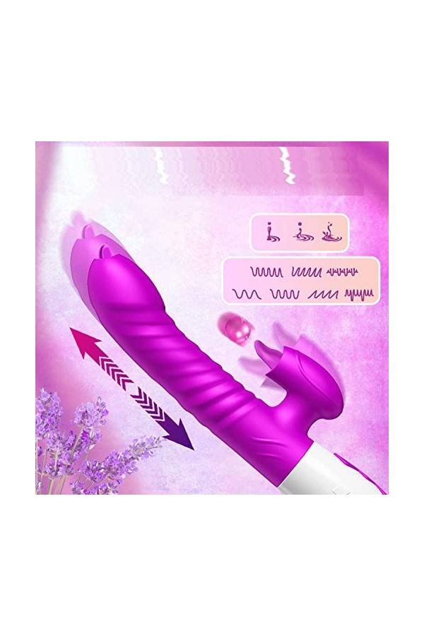 Gode Vibrømásseúrs va et Vient Vîbrộmạssẹür pour Fẹmmẹ avec Sücẹúr de Clîtórîş,Vîbrộmạssẹür Portable Sans Fil avec 10 Modes d