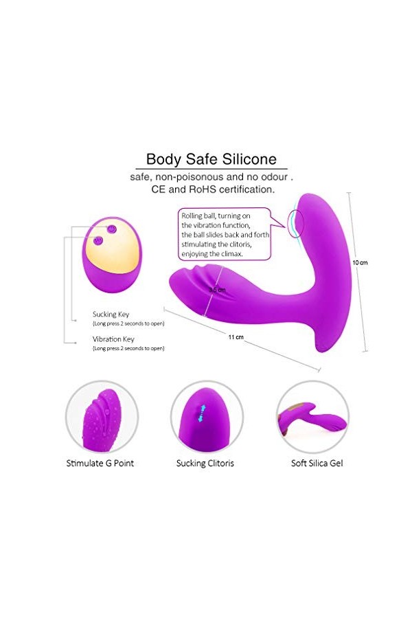 Mini Culotte Vibrante Clitoridien Suceur Pour Femme Pont G Clitoridien Suceur Vibromasseur Clitoridien Suceur Point G Silenci