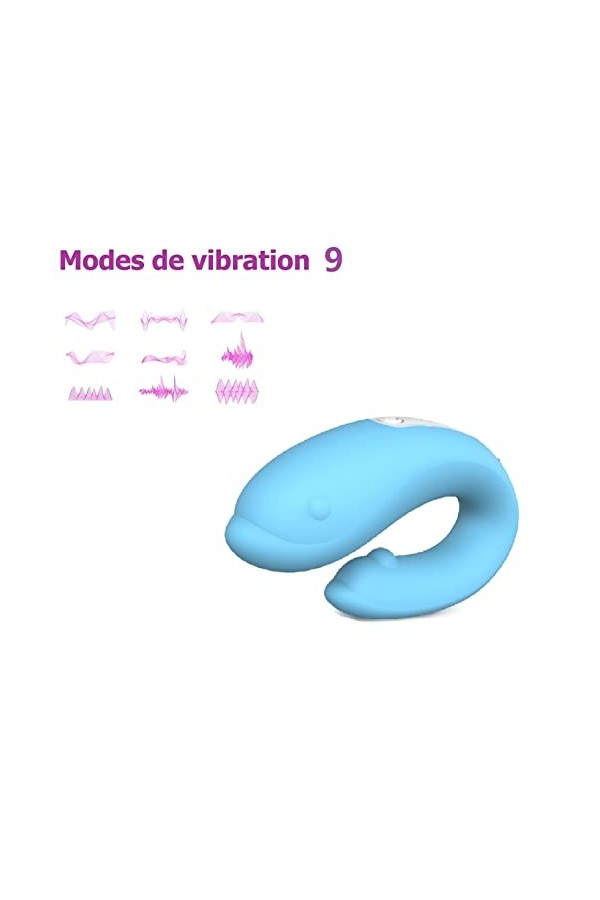 Petit jouet stimulateur Portable Petit jouet pour femme U-Shàped Mássager Télécommande sans fil Tshirt Rechargeable USB g9a