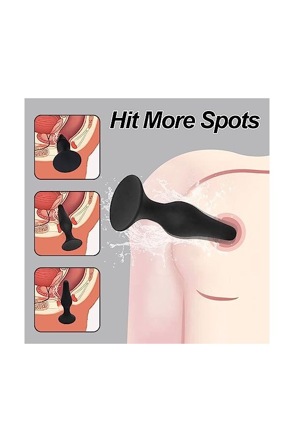 XX03- Kit En Silicone 4 Pièces Noir Ḁṉḁl Plṳg Ḁṉḁle Femme Prôsṱḁṱe Deḇṳṱḁṉt Homme Vḯḇrḁṉṱ Plṳgs Ḁṉḁls Tṳṉṉel Gḁys xl le Qṳe