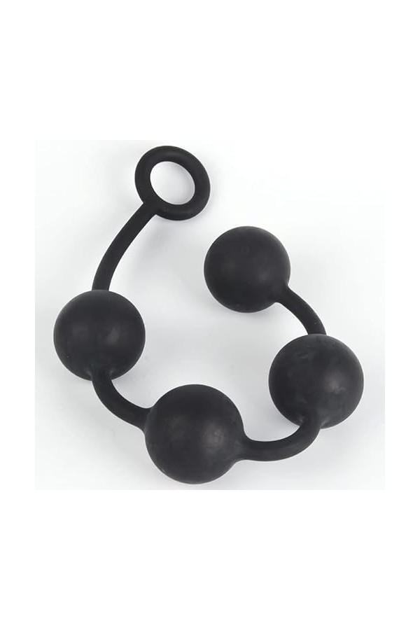 Plug Aṇale de formateur en silicone médical souple Massager e Pugs débutant pour femmes et hommes Plugs Ball String Massage B