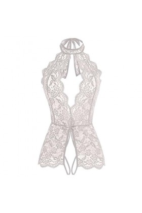 Nuisette Dentelle Femme - Tenu Sexy Coquin Sexy Ouverte sous Vetements De Nuit Lingerie Licou en Dentelle Sexy Chic Érotique 