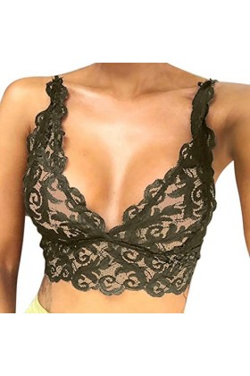 Femmes Lingerie Corset Dentelle Fleurs Bralette Bralet Soutien-Gorge Débardeur Crop sous-Vêtements Soleil Sucré Lingerie Arm