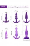 Silicone Śëx ânâls Pluğ MâŚŚâğÉr Six ťÔys pour Cöuples Kit Śëx ťÔys pour Hommes Femmes k22b